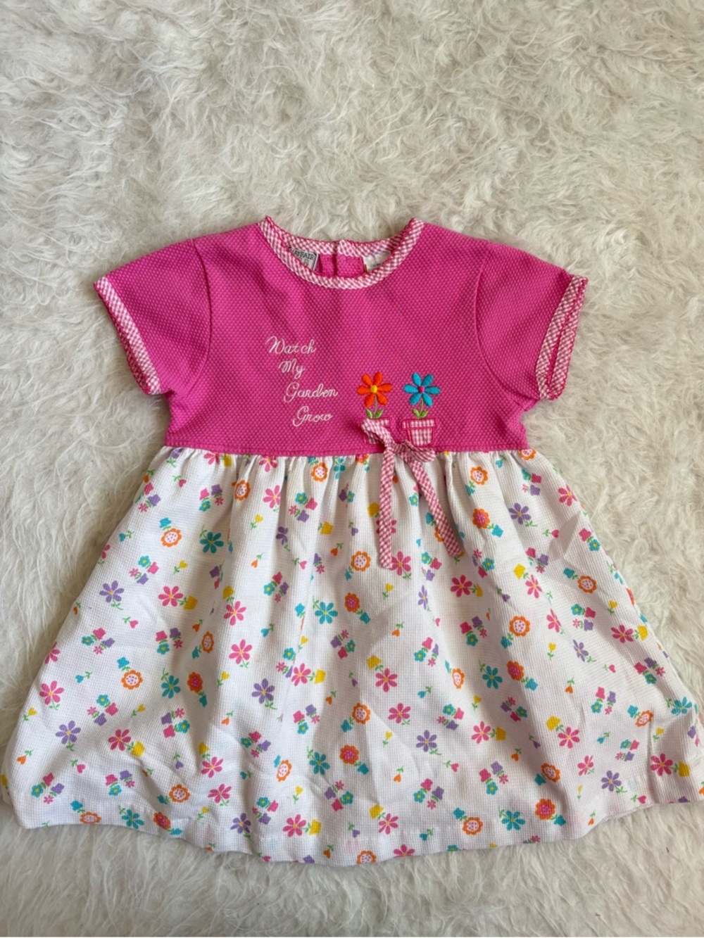 Vintage Mayfair Kids Girls Multicolored Garden Floral Dress